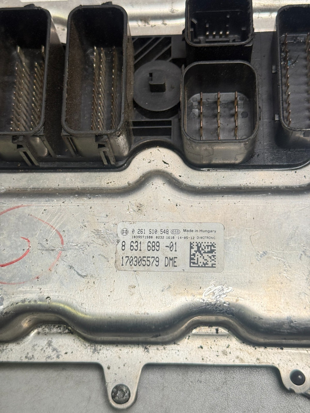 13-16 BMW 528i 8 631 689 -01 Computer Brain Engine Control ECU ECM EBX Module