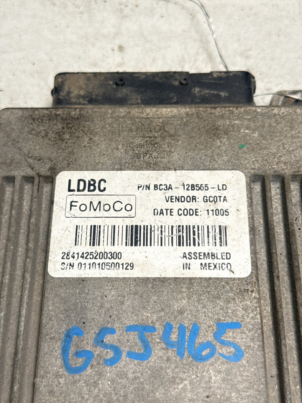 11 FORD F350SD 6.7L DIESEL TCM TCU TRANS CONTROL BC3A-12B565-LD