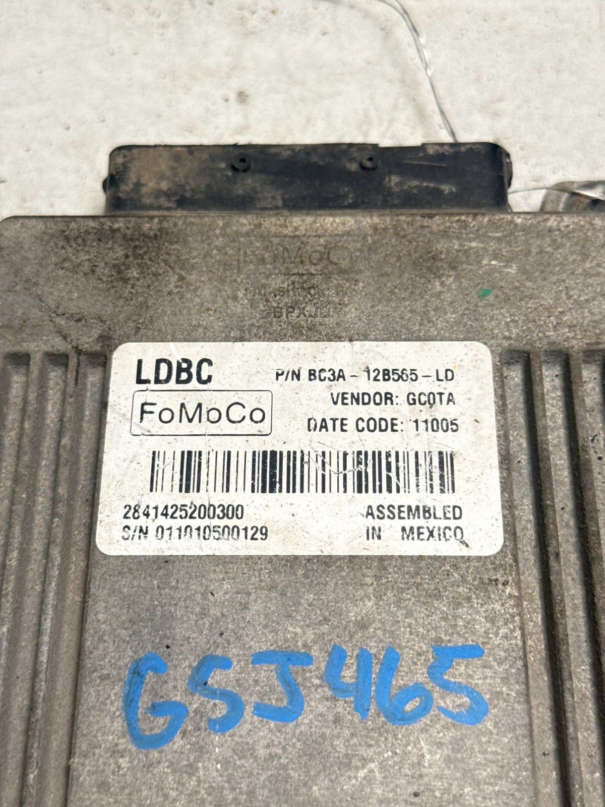 11 FORD F350SD 6.7L DIESEL TCM TCU TRANS CONTROL BC3A-12B565-LD