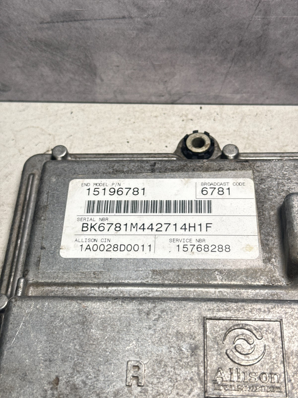 2005 Silverado 2500HD 6.6L Duramax TCM Transmission Computer 15768288 29537441