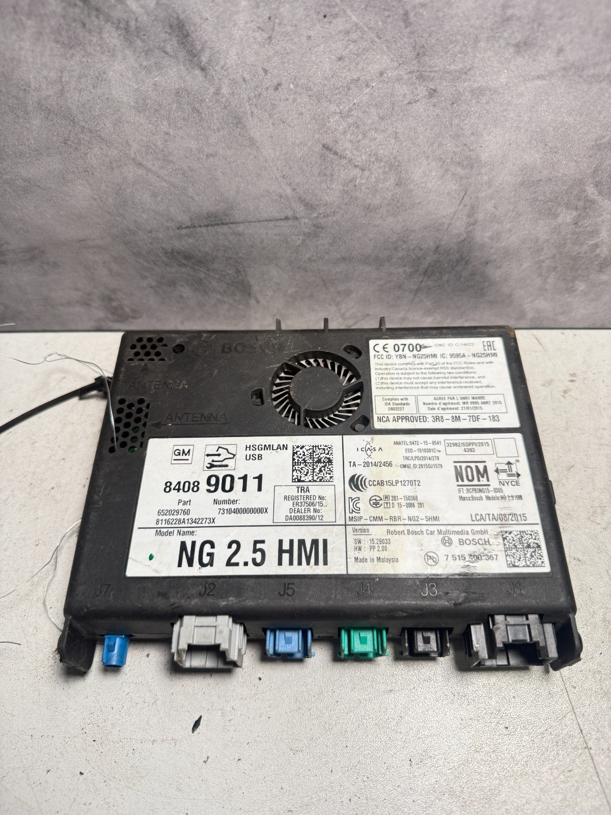 16-17 CHEVY GMC BUICK CADILLAC NG 2.5 HMI 84089011 IO6