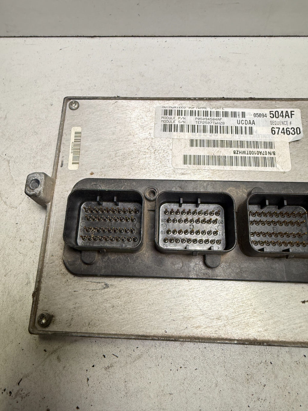 2008 DODGE RAM ENGINE HEMMI 5.7L ENGINE COMPUTER ECU ECM PCM 05094504AF