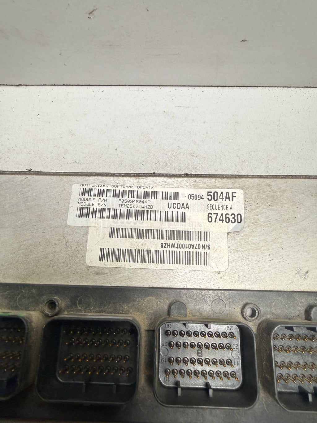 2008 DODGE RAM ENGINE HEMMI 5.7L ENGINE COMPUTER ECU ECM PCM 05094504AF