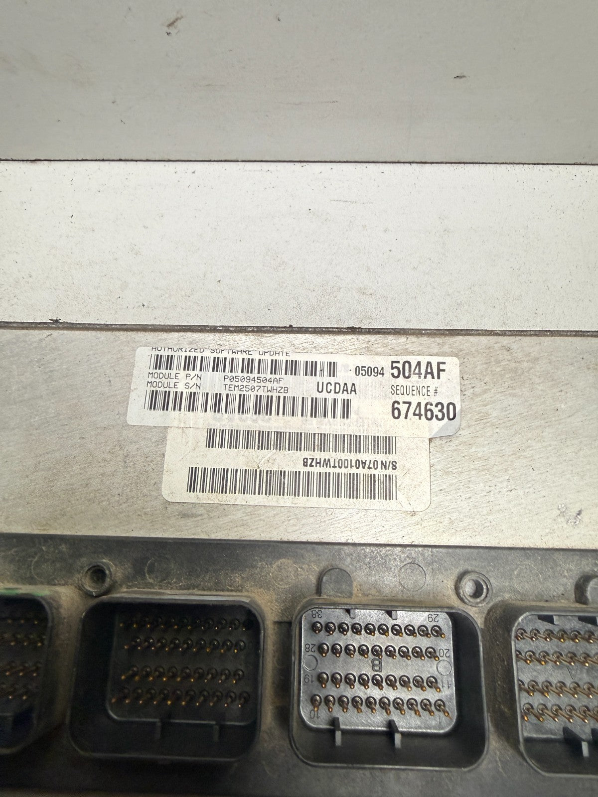2008 DODGE RAM ENGINE HEMMI 5.7L ENGINE COMPUTER ECU ECM PCM 05094504AF